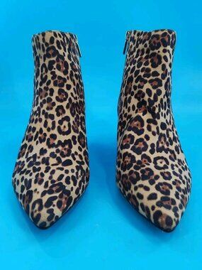 Kenneth Cole Reaction Leopard Print Medium Width Bexx Bootie Size 9